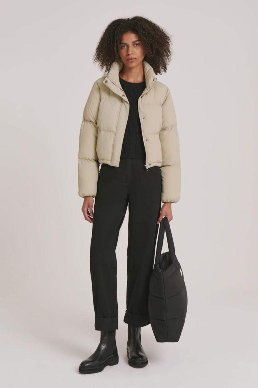 Women Nude Lucy Jackets, Coats & Blazers | Nude Lucy Topher Puffer Jacket-Cucumber