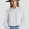 Women Brixton Shirts And Blouses | Retreat L/S Woven- White