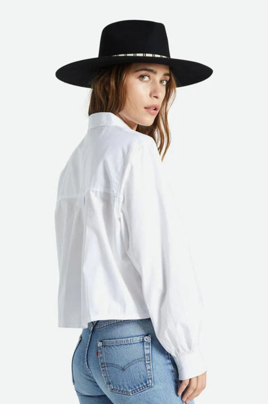 Women Brixton Shirts And Blouses | Retreat L/S Woven- White