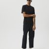 Men Afends Pants | Afends Ninety Eights Recycled Baggy Elastic Waist Pants-Black