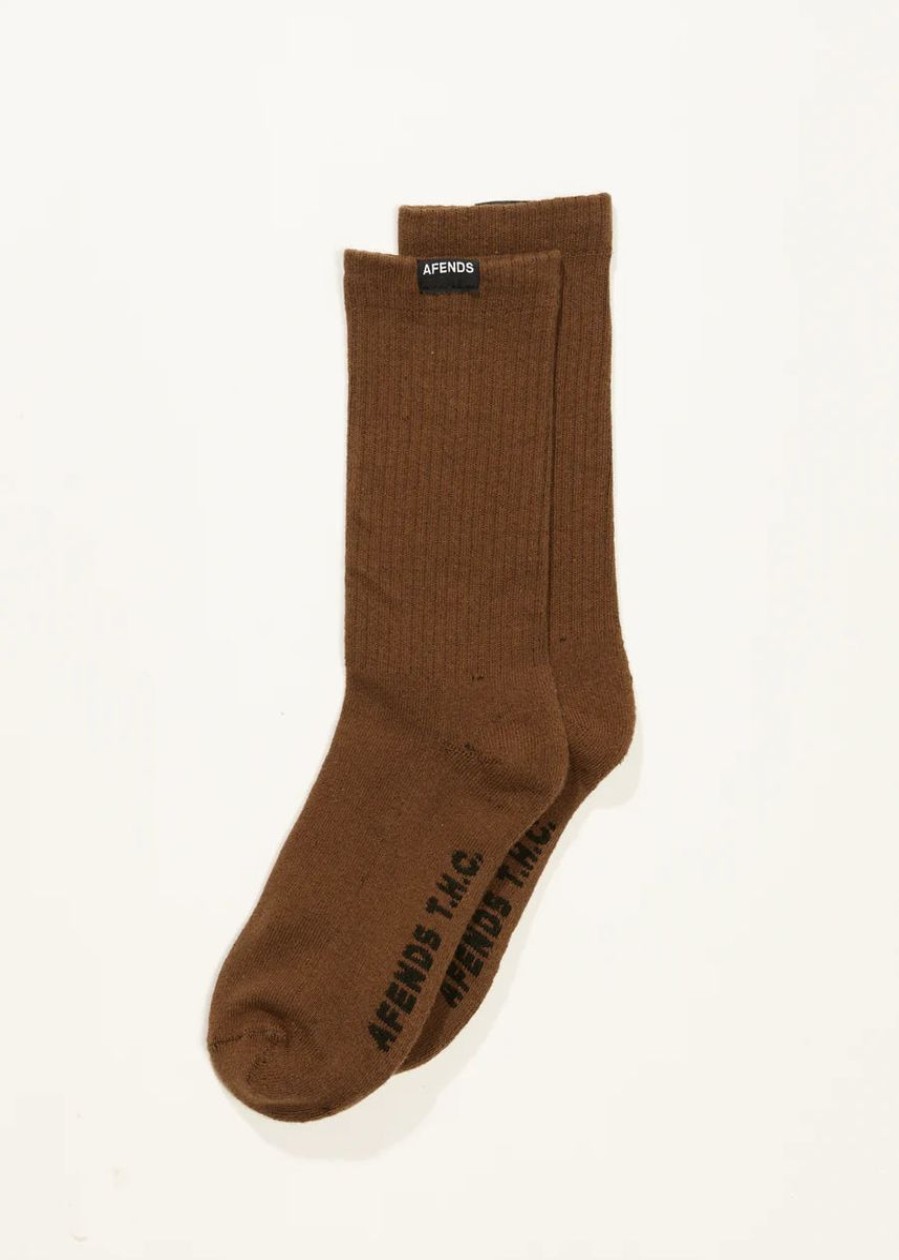 Women Afends Socks | Afends Everyday Hemp Socks One Pack-Toffee