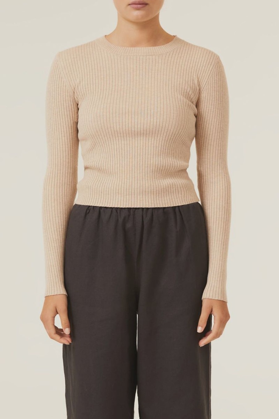 Women Nude Lucy Knits | Nude Classic Knit-Oatmeal