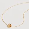 Women By Charlotte Jewellery | By Charlotte 18K Gold Vermeil No Rain, No Flowers Spinning Meditation Necklace