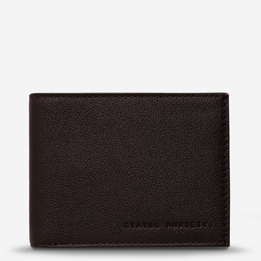 Men Status Anxiety Wallets | Status Anxiety Noah Wallet-Chocolate