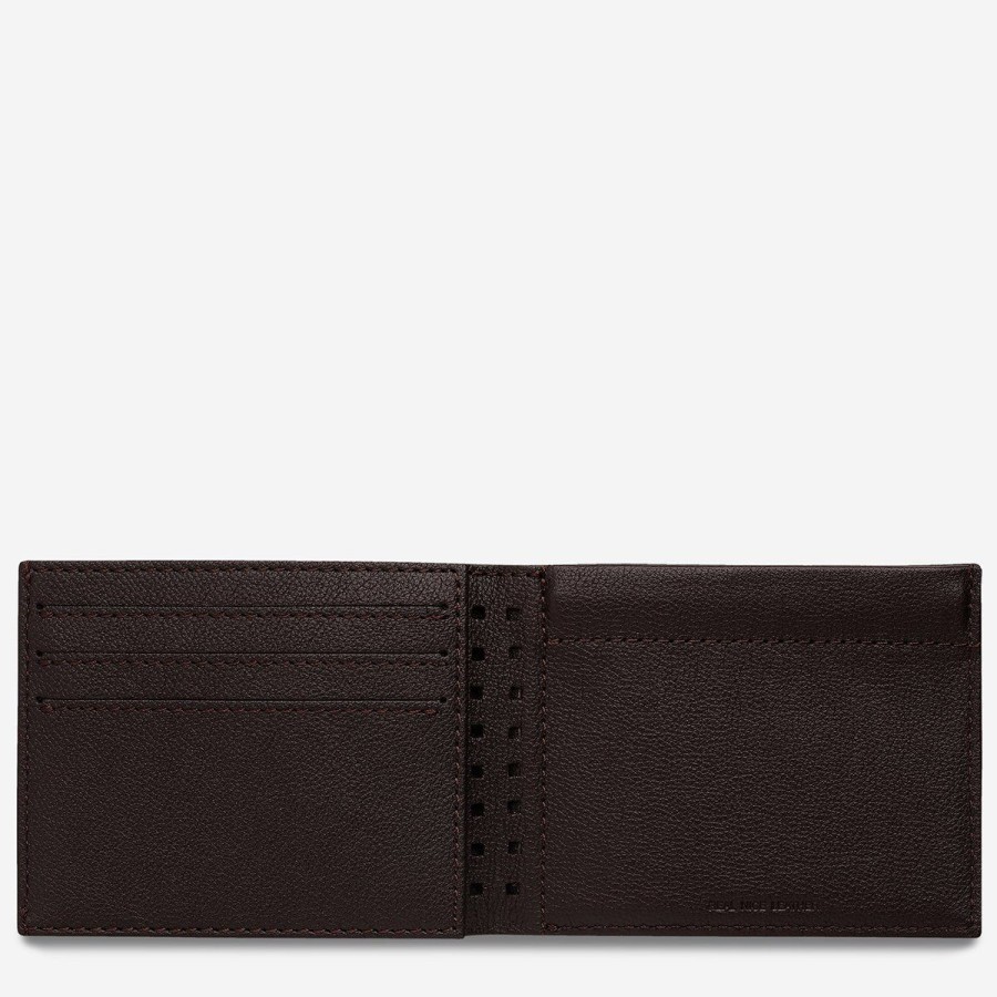 Men Status Anxiety Wallets | Status Anxiety Noah Wallet-Chocolate