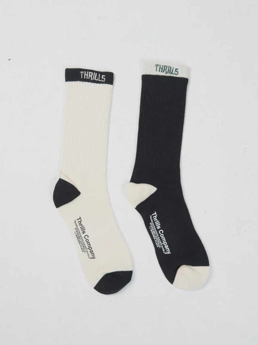 Women THRILLS Socks | Thrills Thou Shall Not 2 Pack Sock-Mother Of Pearl-Black