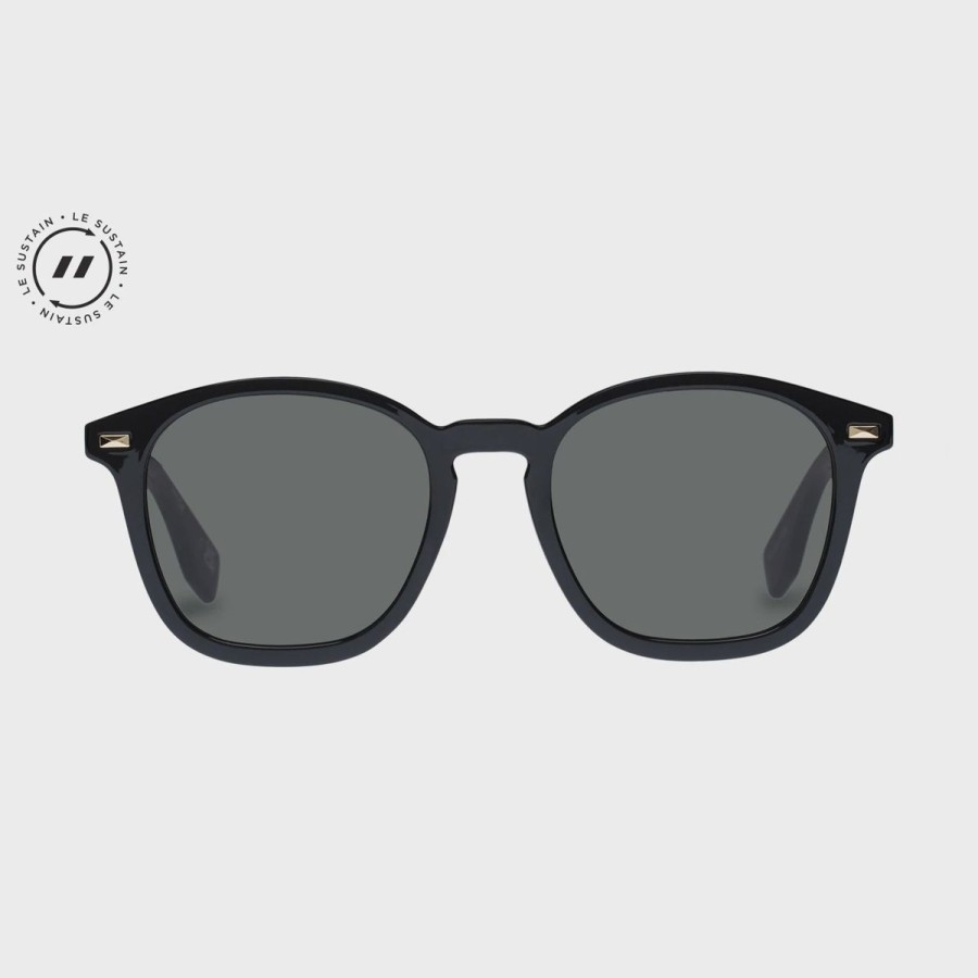 Women Le Specs Sunglasses | Simplastic- Black