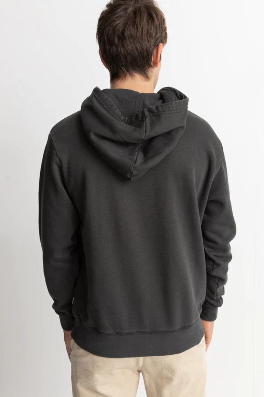 Men Rhythm Jumpers | Rhythm Halos Vintage Fleece Hood-Vintage Black