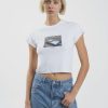 Women THRILLS Tees | Thrills Canyon Mini Tee-White