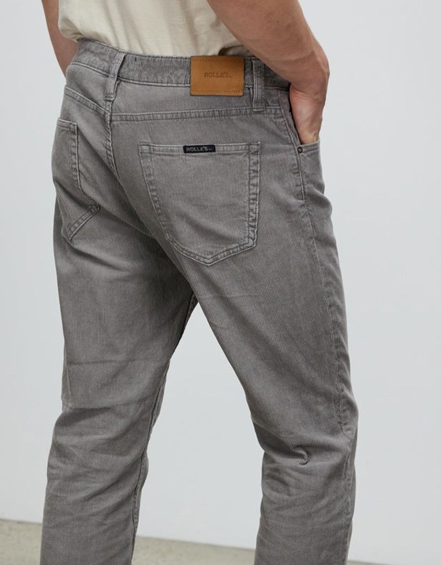 Men Rollas Pants | Relaxo Chop-Grey Cord