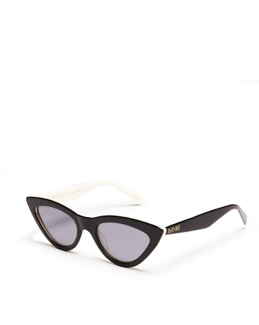 Women BANBÉ Sunglasses | The Linda-Black/Ivory Smoke