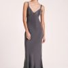 Women Nude Lucy Dresses | Nude Lucy Roni Cupro Slip Dress-Slate