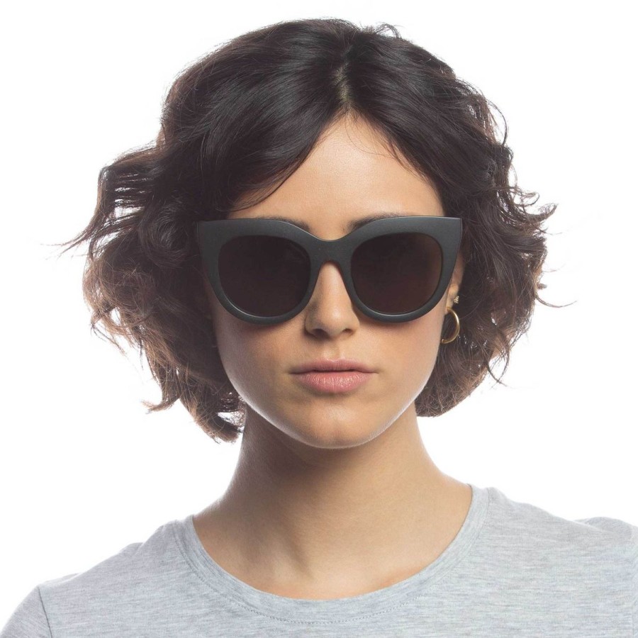 Women Le Specs Sunglasses | Air Grass-Black Grass