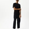 Men Afends Pants | Afends Ninety Eights Recycled Elastic Waist Pant-Black