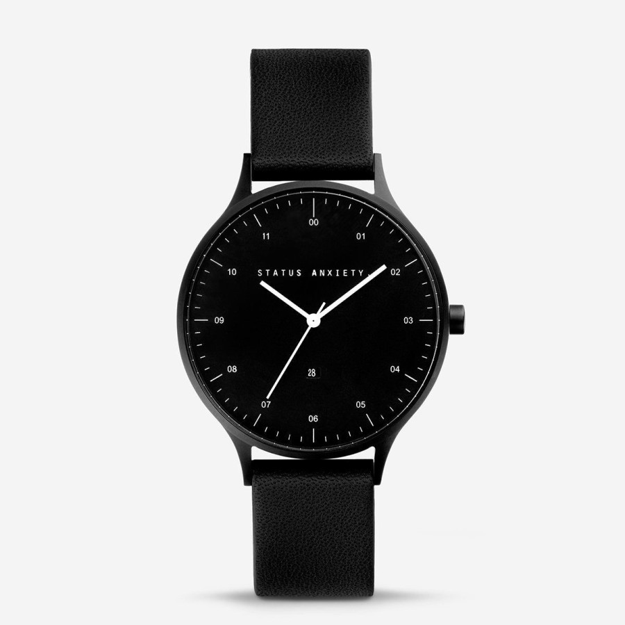 Women Status Anxiety Watches | Inertia Watch-Matte Black/Black Face/Black Strap