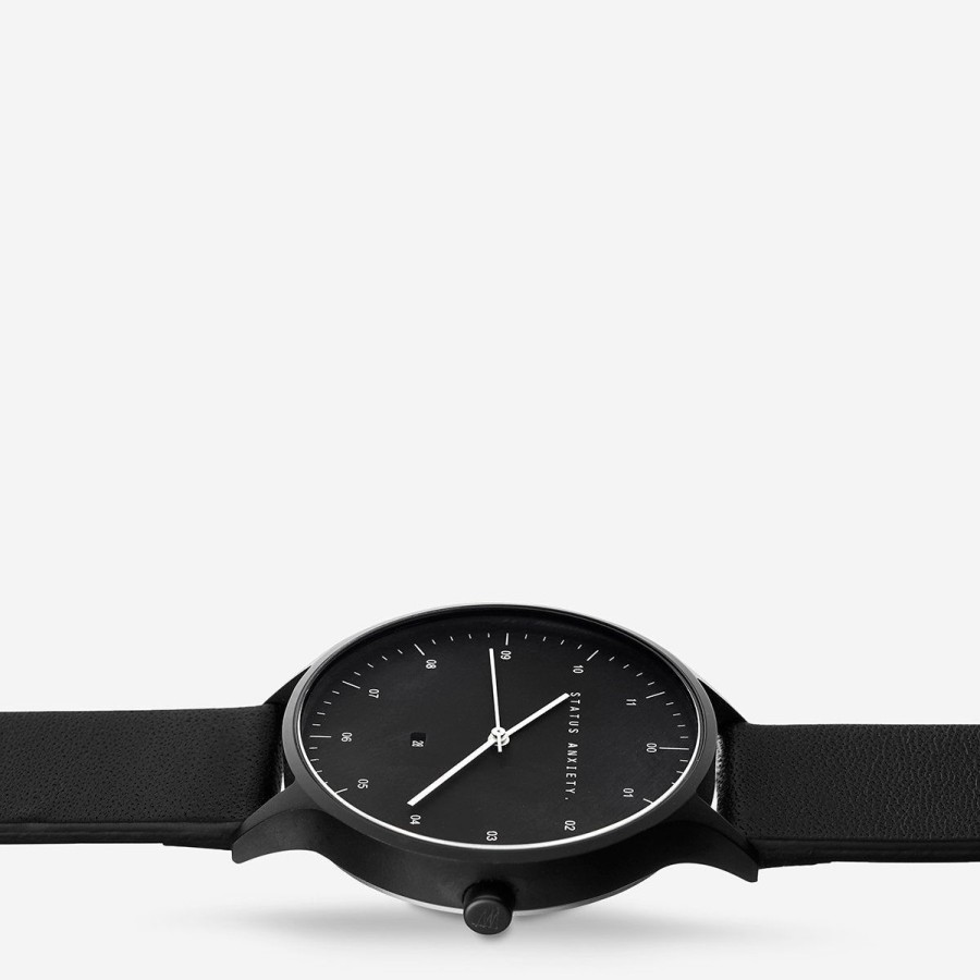 Women Status Anxiety Watches | Inertia Watch-Matte Black/Black Face/Black Strap