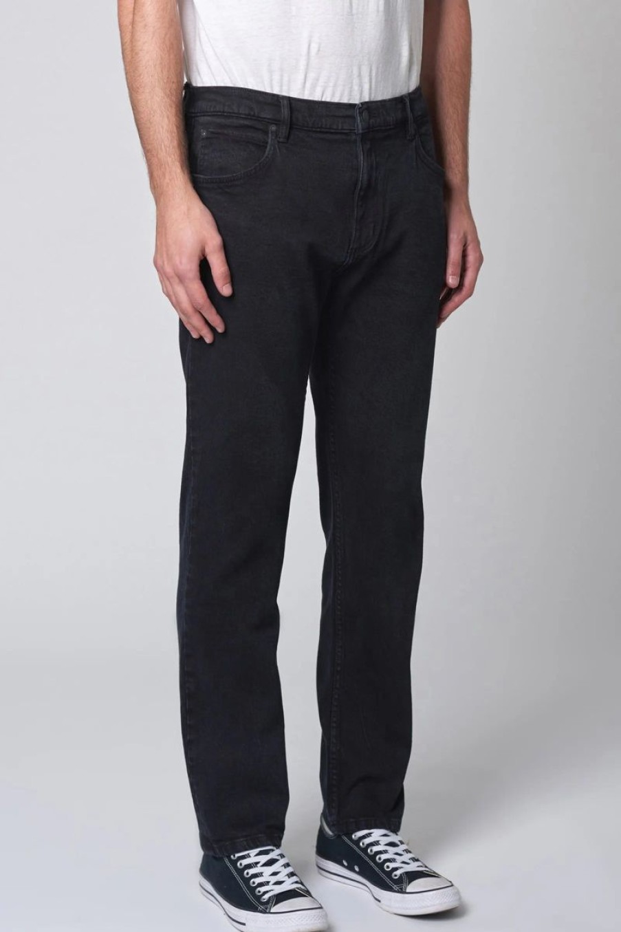 Men Rollas Jeans | Rolla'S Relaxo Jean-Organic Super Black-Faded Black