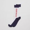 Women Afends Socks | Leisure Process Hemp Crew Socks-White