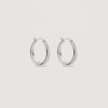 Women By Charlotte Jewellery | By Charlotte Sterling Silver Infinite Horizon Large Hoops