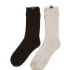 Women THRILLS Socks | Thrills Bamboo 2 Pack Sock-Black/Grey Marle