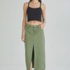 Women ABrand Skirts | Abrand 99 Low Maxi Skirt-Fade Army