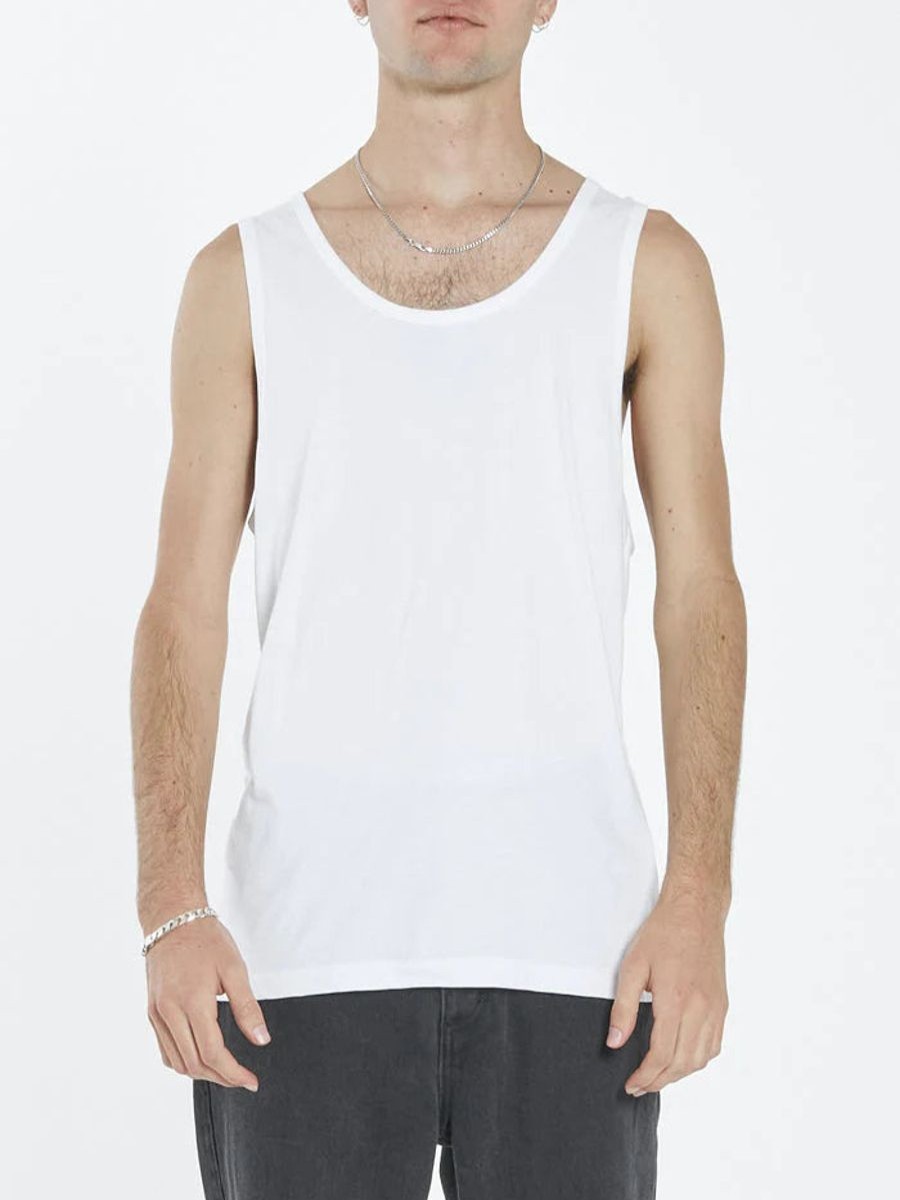 Men THRILLS Tees | Endless Merch Fit Tank-White