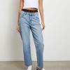 Women ABrand Jeans | Abrand Mid Straight Crop Jean-Sydney-Mid Vintage Blue