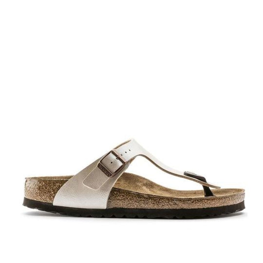 Footwear Birkenstock Gizeh | Birkenstock Gizeh-Birko Flor-Graceful Pearl White Narrow