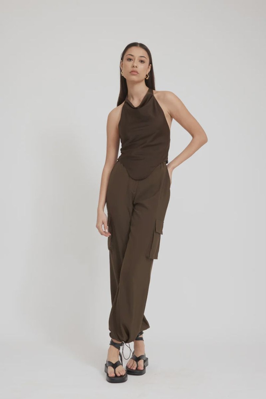 Women TOJHA Tops | Bruna Top- Cocoa