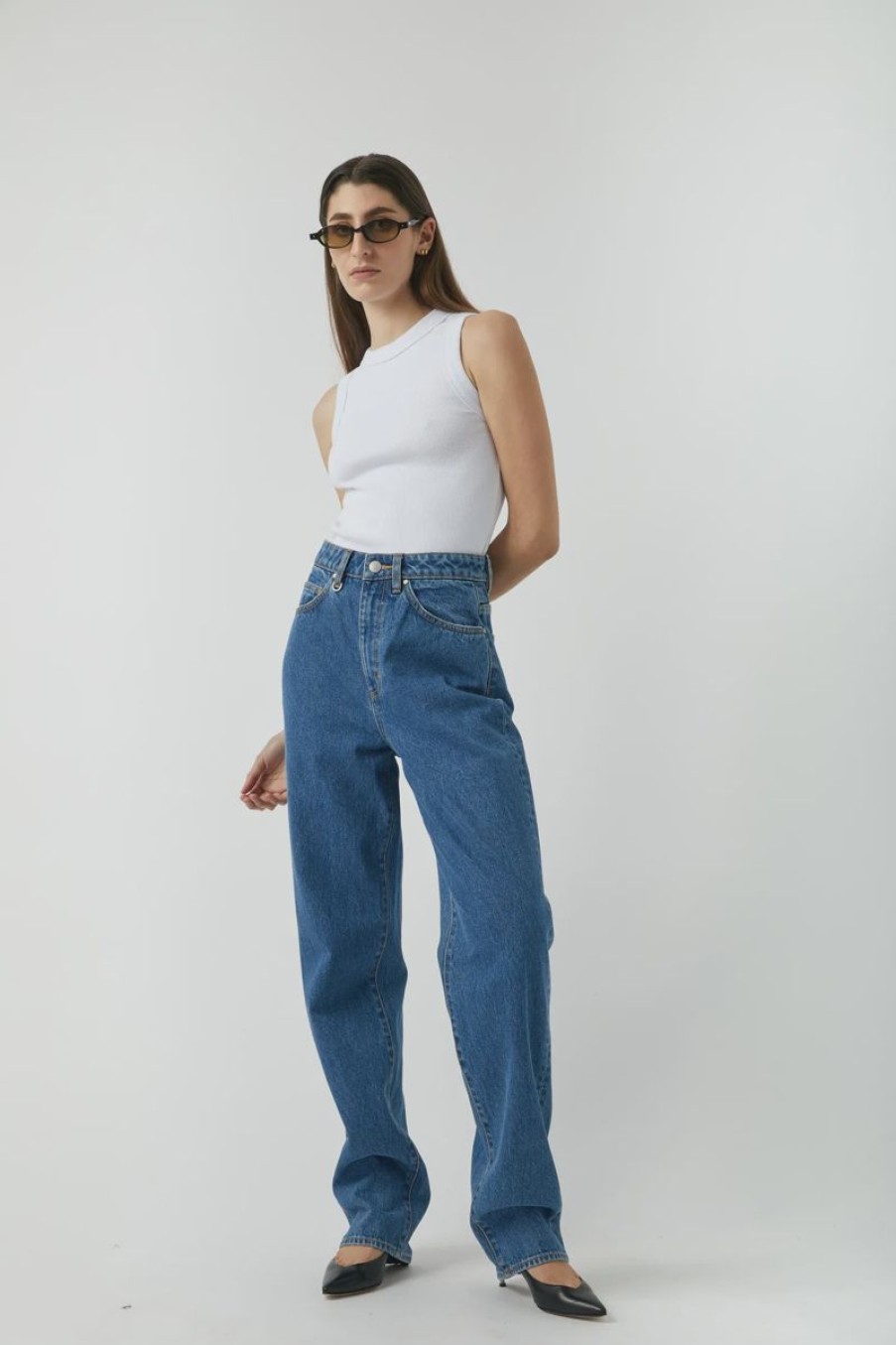 Women Neuw Denim Jeans | Sade Baggy- 1983 Blue