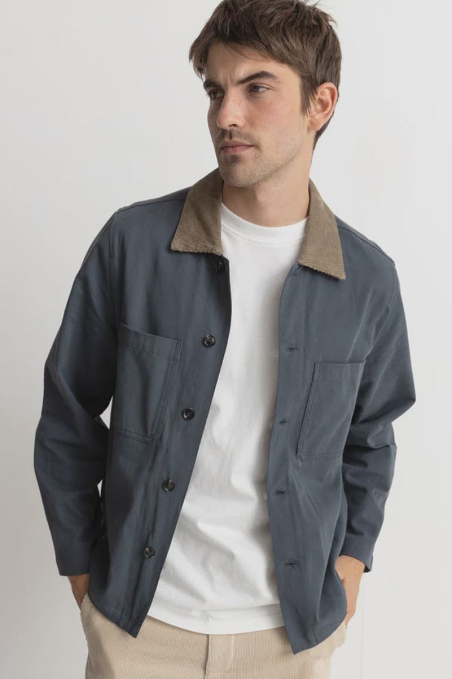 Men Rhythm Jackets And Coats | Rhythm Austin Jacket-Steel