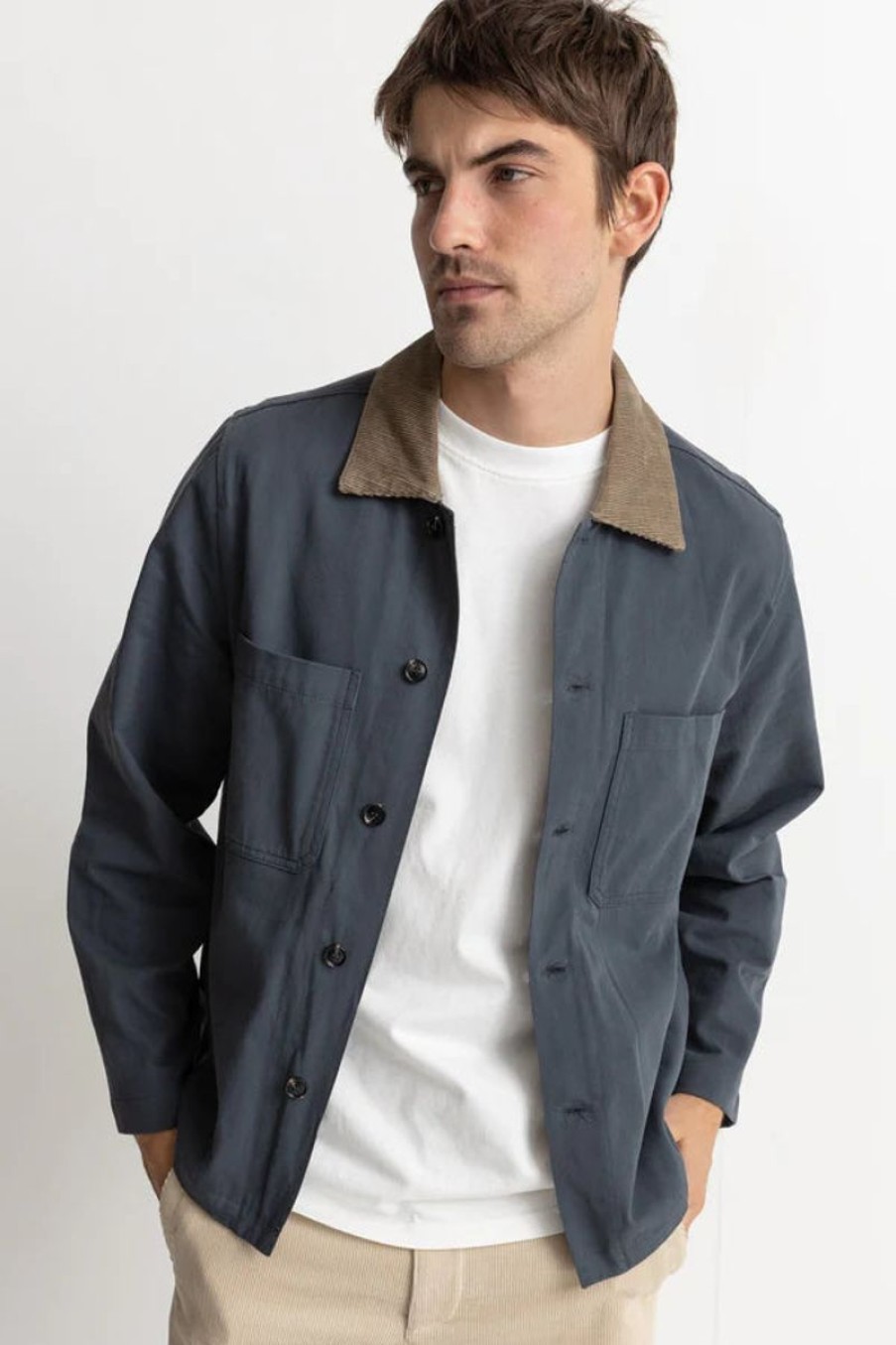 Men Rhythm Jackets And Coats | Rhythm Austin Jacket-Steel