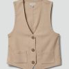 Women Brixton Tops | Retro Vest- Safari