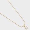 Women Pastiche Jewellery | Initial U Necklace