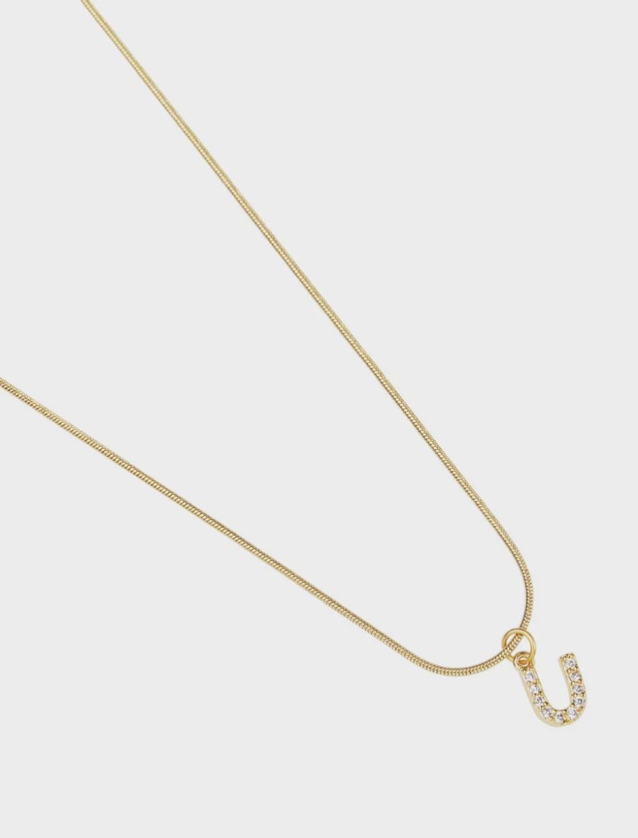 Women Pastiche Jewellery | Initial U Necklace