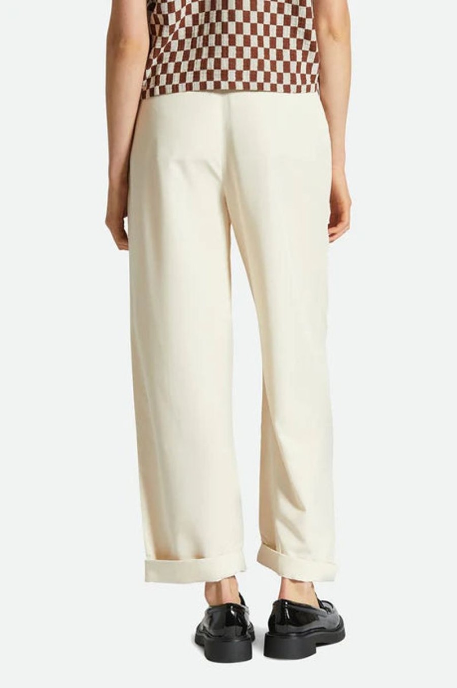 Women Brixton Pants | Brixton Victory Trouser Pant-White Smoke