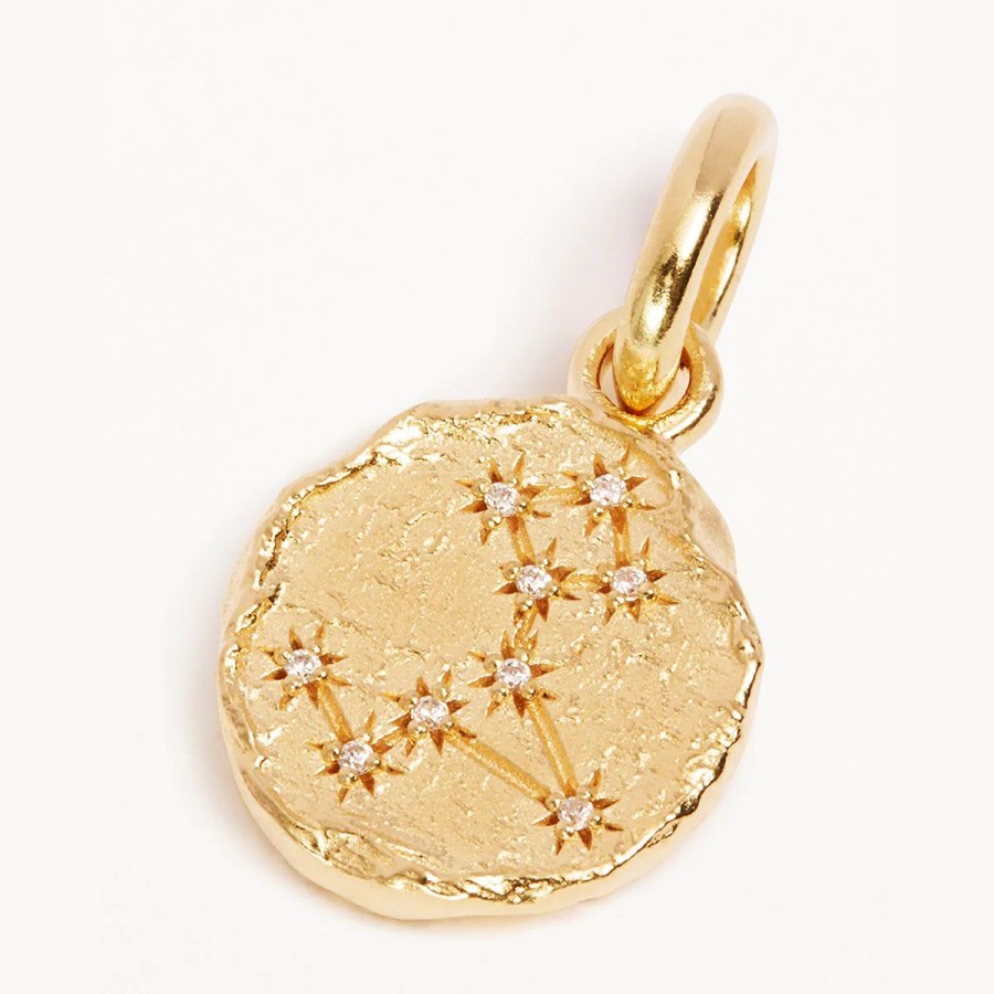 Women By Charlotte Jewellery | By Charlotte Love Cosmic Zodiac Reversible Annex Link Pendant-Pisces-18K Gold Vermeil