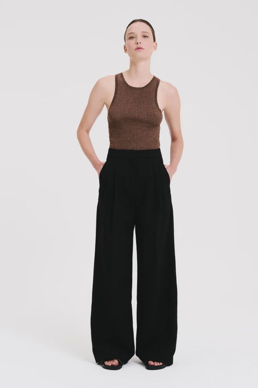 Women Nude Lucy Pants | Kiran Tailored Pant-Black