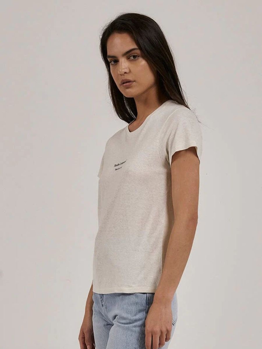 Women THRILLS Tees | Thrills Above So Below Hemp Everyday Tee-Heritage White