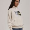 Women THRILLS Jumpers | Thrills A And H Fleece Hood-Heirtage White