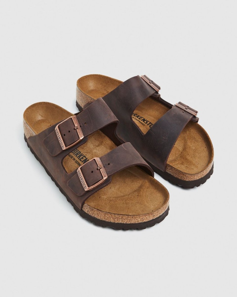 Footwear Birkenstock Arizona | Birkenstock Arizona-Oiled Leather Habana Regular