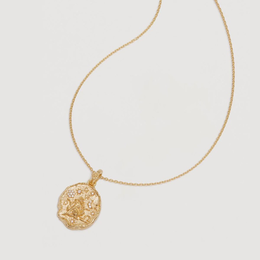 Women By Charlotte Jewellery | By Charlotte She Is Zodiac Necklace-Libra-18K Gold Vermeil