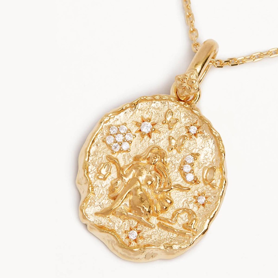 Women By Charlotte Jewellery | By Charlotte She Is Zodiac Necklace-Libra-18K Gold Vermeil