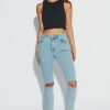 Women ABrand Jeans | Abrand A High Skinny Ankle Basher Jean-Walkaway Rip