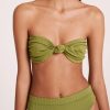 Women Nude Lucy Swimwear | Nude Lucy Classic Knot Front Top- Grass