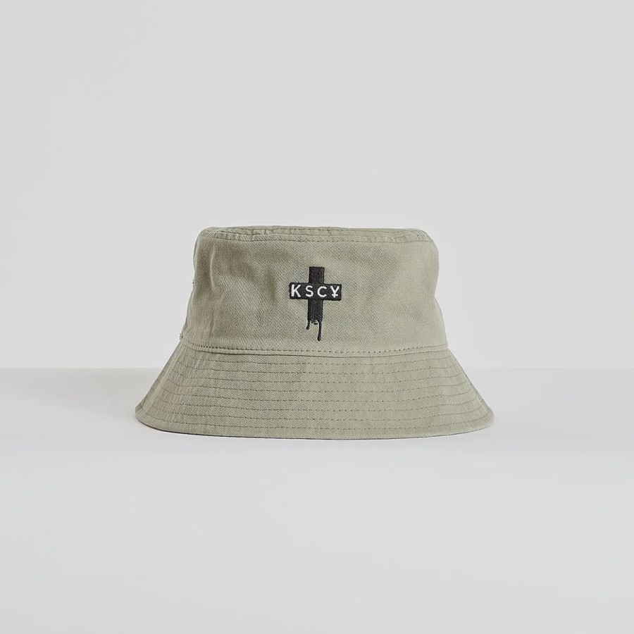 Women Kiss Chacey Hats | Drip Bucket Hat- Asphalt