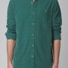 Men Rollas Shirts | Rolla'S Men At Work Tile Cord Shirt-Trade Green