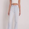 Women ABrand Jeans | A Carrie Jean-Millie Organic Bleached Blue