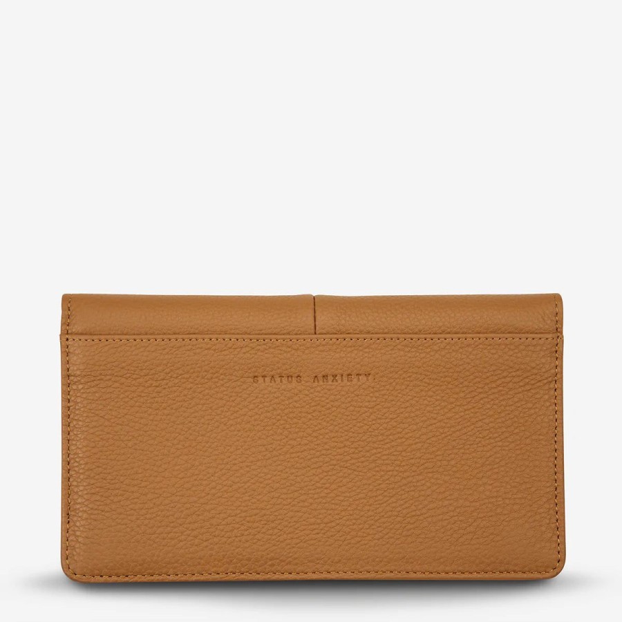 Women Status Anxiety Wallets & Pouches | Triple Threat Wallet- Tan