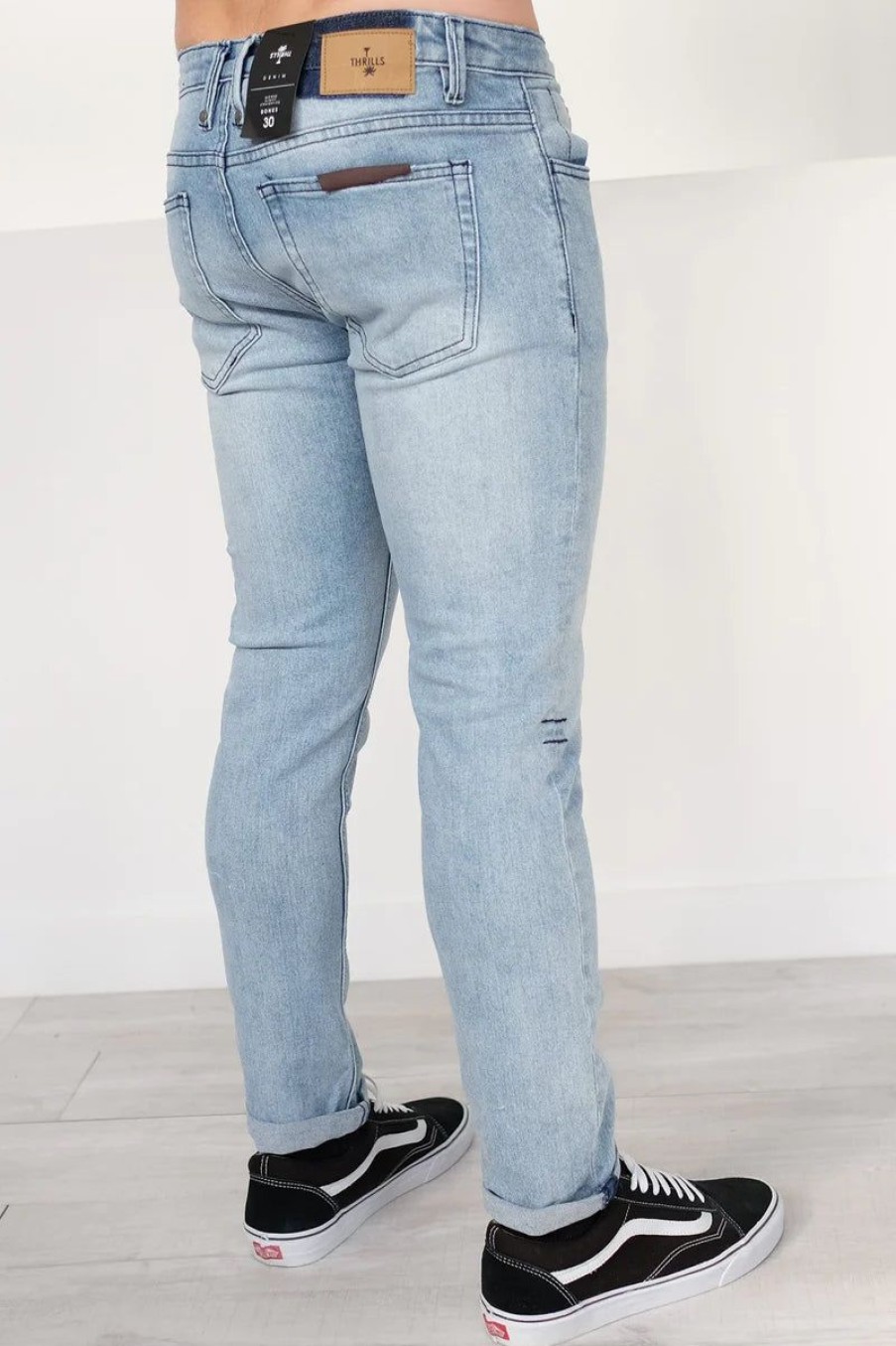 Men THRILLS Jeans | Bones Denim Jean-Salt Blue